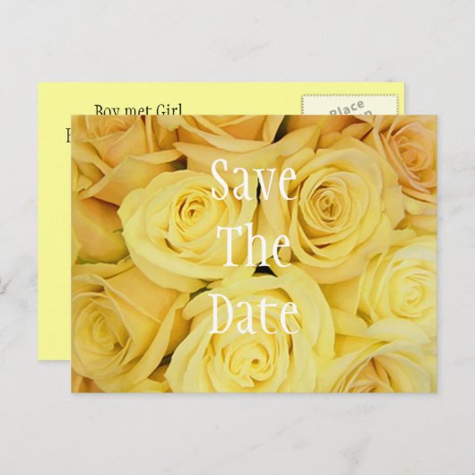 ポストカードの日付テンプレートの保存 案内ポストカード (正面/裏面)