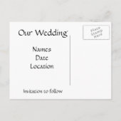 ポストカードの日付テンプレートの保存 案内ポストカード (裏面)