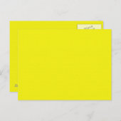 ポストカードの明るいネオン黄色の背景 ポストカード (正面/裏面)