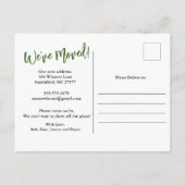 ポストカードの移動アナウンス引っ越しました 案内ポストカード (裏面)