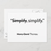 ポストカードの簡略化 ポストカード (正面/裏面)