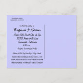 ポストカードの結婚式招待状 インビテーションポストカード (裏面)