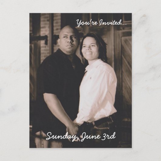 ポストカードの結婚式招待状 インビテーションポストカード (正面)