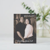 ポストカードの結婚式招待状 インビテーションポストカード (スタンド正面)