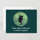 ポストカードは猫と一緒に過ごす時間を無駄にしたものではない ポストカード (正面/裏面)