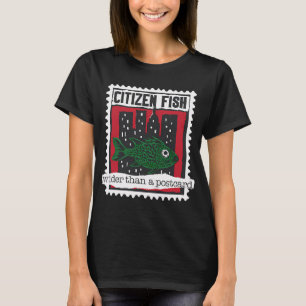 ポストカードより広いシチズン フィッシュ Tシャツ