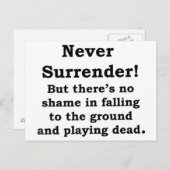 ポストカードを放棄しない ポストカード (正面/裏面)