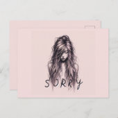 ポストカードを申し訳ない ポストカード (正面/裏面)