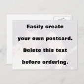 ポストカードを簡単に作成できます。大きな文字を消してください! ポストカード (正面/裏面)