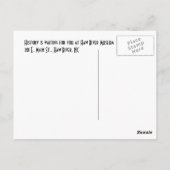 ポストカードを訪問していない理由 ポストカード (裏面)