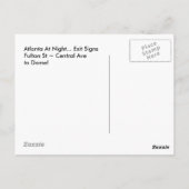 ポストカードアトランタナイトフルトンセントラルAVEドーム ポストカード (裏面)