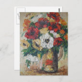 ポストカードアン絵を描ヘイズの花MIx喜び ポストカード (正面/裏面)