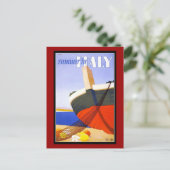 ポストカードイタリア挨拶ヴィンテージ ポストカード (スタンド正面)