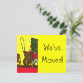 ポストカードウェスタンウエストワゴントレイン引っ越しました新規 案内ポストカード (スタンド正面)