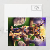 ポストカードウルフ集団ザポップドイツシェパード ポストカード (正面/裏面)