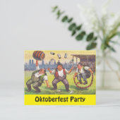 ポストカードオクトバーフェストパーティーオクトーバーフェストお祝い ポストカード (スタンド正面)