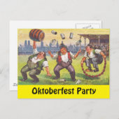 ポストカードオクトバーフェストパーティーオクトーバーフェストお祝い ポストカード (正面/裏面)