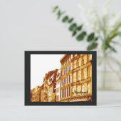 ポストカードオールドモントリオールセピア写真通りシーン ポストカード (スタンド正面)