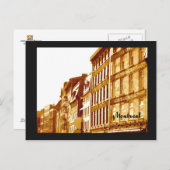 ポストカードオールドモントリオールセピア写真通りシーン ポストカード (正面/裏面)