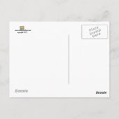 ポストカードオールドモントリオールセピア写真通りシーン ポストカード (裏面)