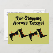 ポストカードカウボーイブーツテキサス州TX ポストカード (正面/裏面)