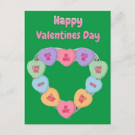 ポストカードキャンディラブハート ポストカード (正面)