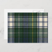 ポストカードキャンベルドレスモダンタータンチェックプリント ポストカード (正面/裏面)