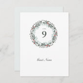 ポストカードサイズグリーンリーボタニックゲスト座席表 ポストカード (正面/裏面)