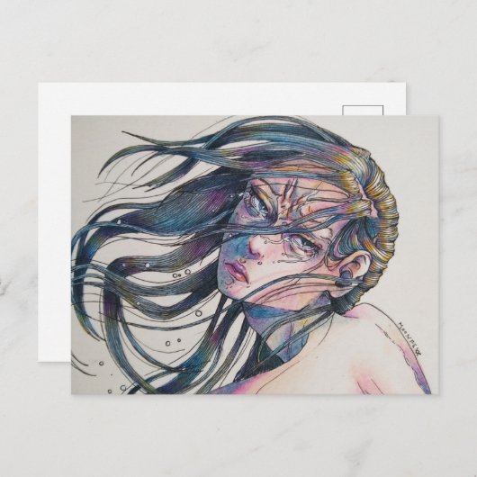 ポストカードサイズ11個の感動的なアートシリーズ11 ポストカード (正面/裏面)