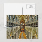 ポストカードサリスベリー大聖堂インテリア ポストカード (正面/裏面)