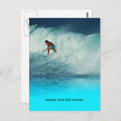 ポストカードサーファーガールスナッパーロックQLDオーストラリア ポストカード (正面/裏面)