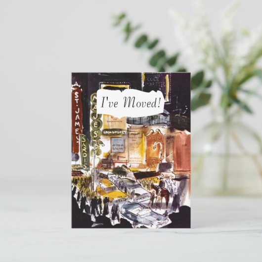 ポストカードシアター地区NYC私はPCを移動 案内ポストカード (スタンド正面)