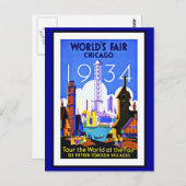 ポストカードシカゴグリーティングヴィンテージ ポストカード (正面/裏面)