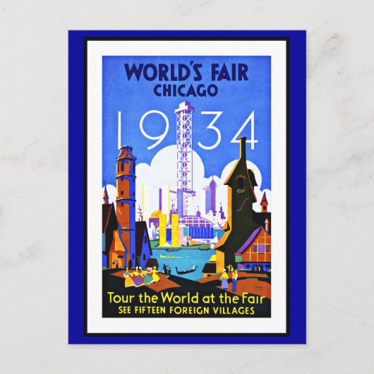 ポストカードシカゴグリーティングヴィンテージ ポストカード (正面)