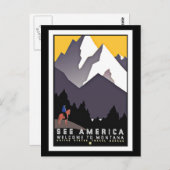 ポストカードシーアメリカモンタナグリーティングヴィンテージ ポストカード (正面/裏面)