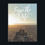 ポストカードスクリプトのコレクシ結婚ョンを保存する 案内ポストカード<br><div class="desc">日付はがき、スクリプトミニマルのコレクシ結婚ョンを保存する。タイポグラフィとフォトカード。</div>