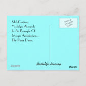 ポストカードスタイルレトログギーミッドセンチュリーディナー ポストカード (裏面)