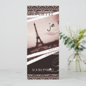 ポストカードズfromパリフェアウェルパーティの招待状 招待状 (スタンド正面)