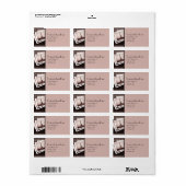 ポストカードズfromパリ差出人住所ラベル ラベル (フルシート)