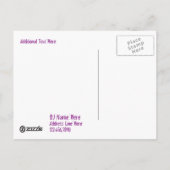 ポストカードテンプレートイベントダンス ポストカード (裏面)