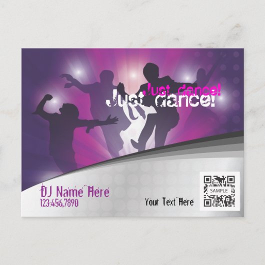 ポストカードテンプレートイベントダンス ポストカード (正面)