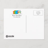 ポストカードテンプレートハウス不動産仲介業者 ポストカード (裏面)