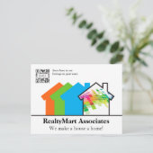 ポストカードテンプレートハウス不動産仲介業者 ポストカード (スタンド正面)