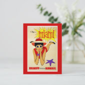 ポストカードトラベルアメリカプリントレトロヴィンテージトラベル ポストカード (スタンド正面)