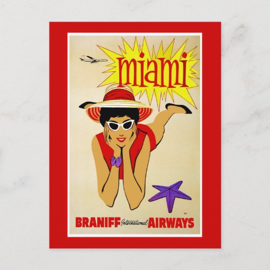 ポストカードトラベルアメリカプリントレトロヴィンテージトラベル ポストカード (正面)