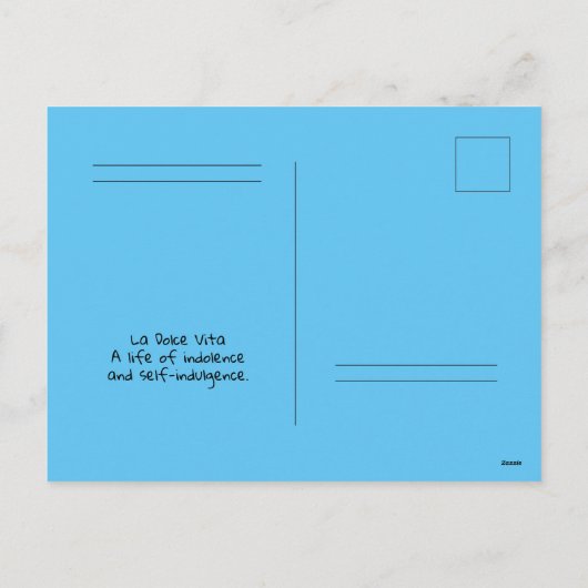 ポストカードドルチェヴィータ シーズンポストカード (裏面)