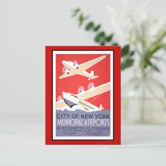 ポストカードニューヨークシティアメラシアグリーティングヴィンテージ ポストカード (スタンド正面)