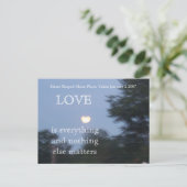 ポストカードハート形の月 ポストカード (スタンド正面)