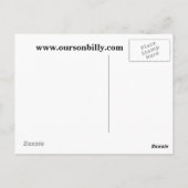 ポストカードハート形の月 ポストカード (裏面)