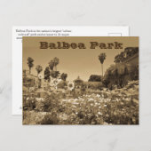 ポストカードバルボアパークセピアトーン ポストカード (正面/裏面)